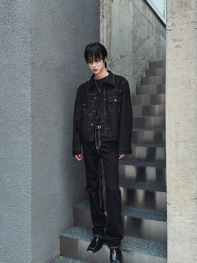 Brook Suede Trucker Jacket
