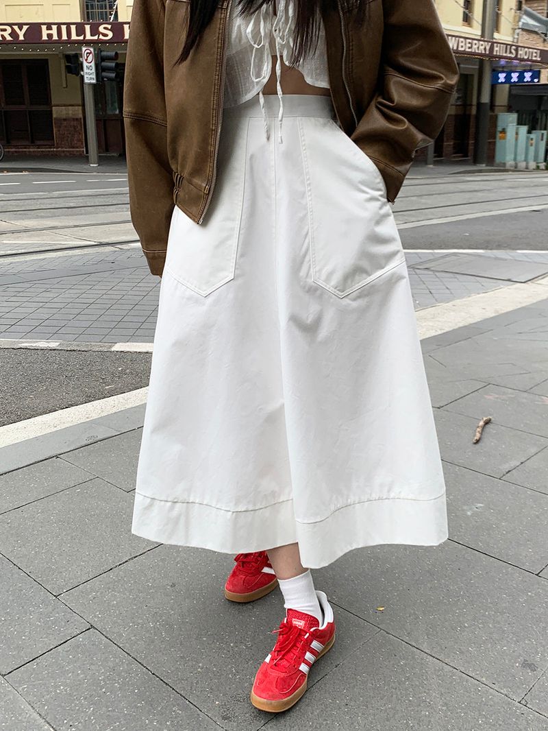 [MADE] POUTO COTTON LONG SKIRT