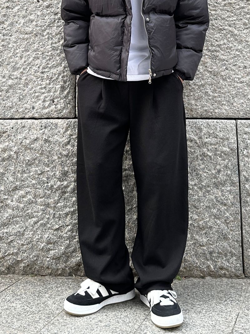 WHAT A LOOK（ワット ア ルック）の「 Basic pintuck wide sweatpants（Pants）」