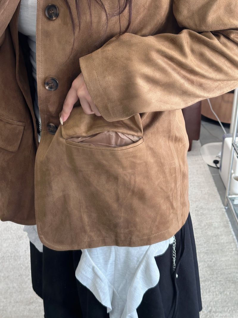 SUEDE BASIC JACKET
