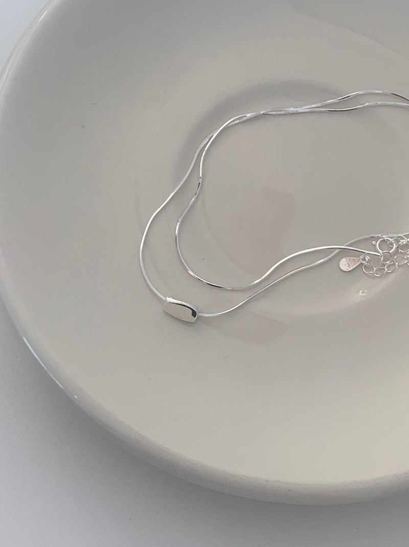  (silver925) シルキービーンネックレス *silver