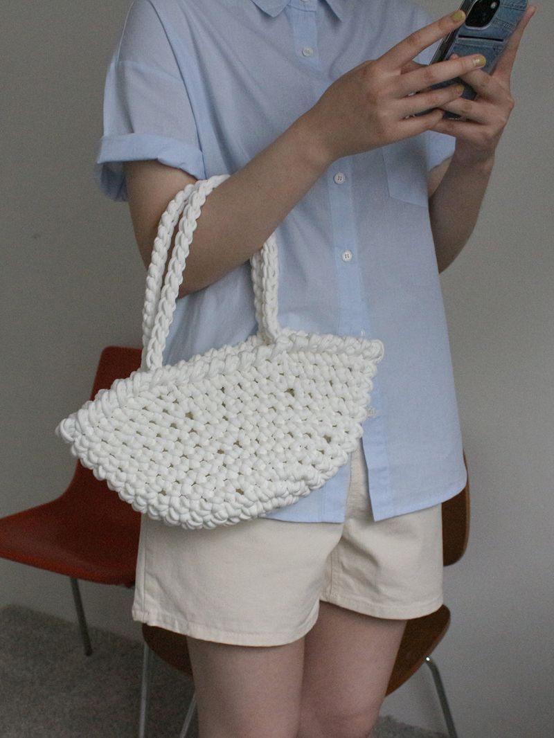 basket bag (white)