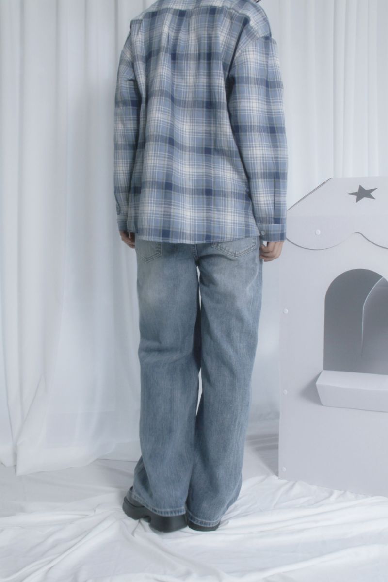 Studded denim pants