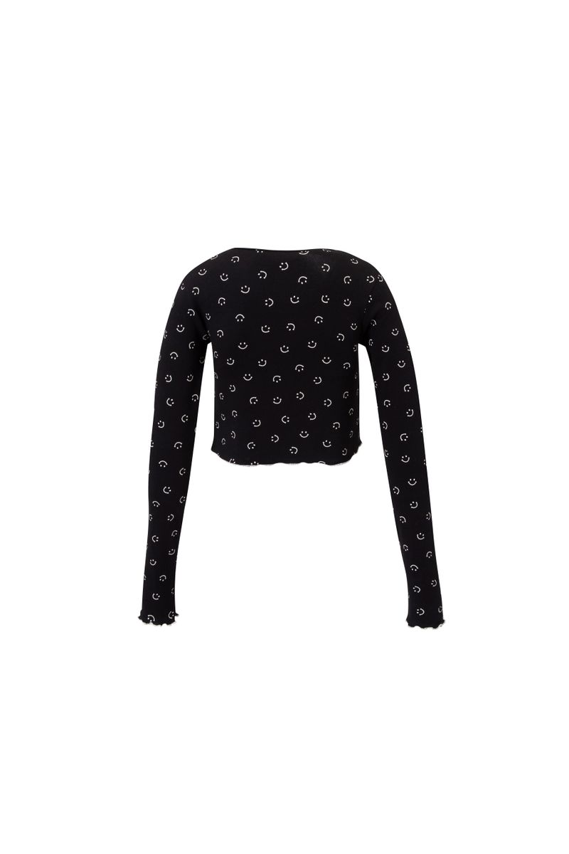 smile cardigan black
