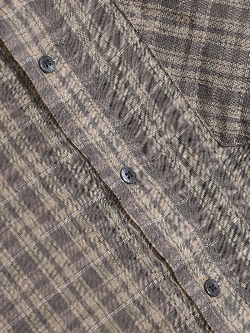 Mar over check shirt