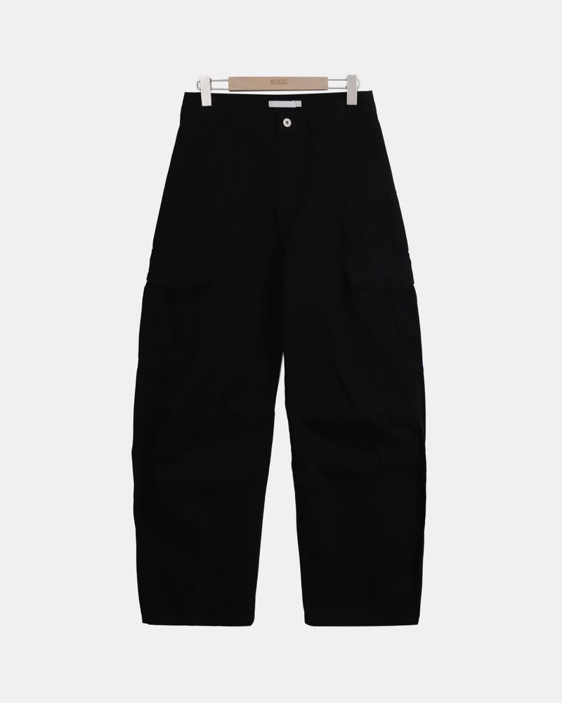 Liqu Panel Curved Wide Cargo Pants