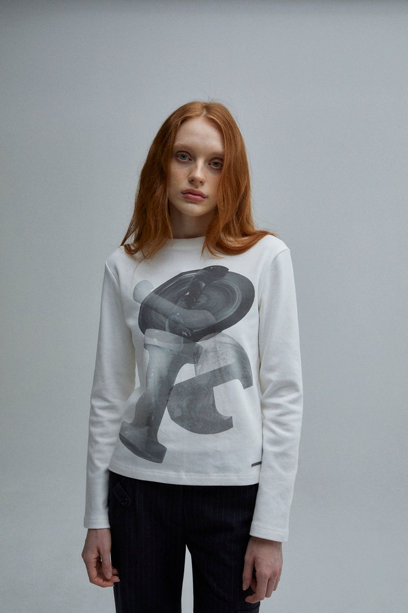GEOMETRY SLEEVE T-SHIRT