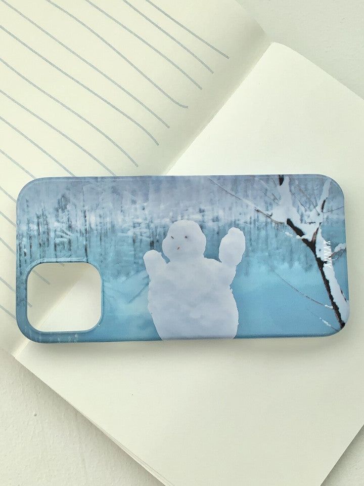 [norway's azure forest snowman hard case]