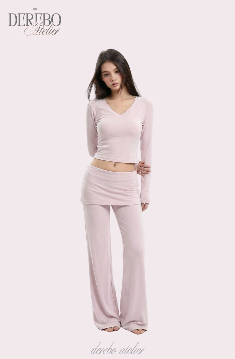 Mully Pink V-Neck Training Set-up (pants)