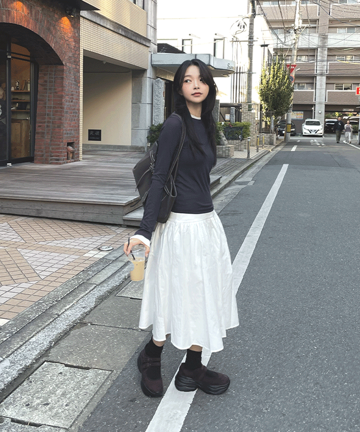 Margo Balloon A-line Long Skirt 3C