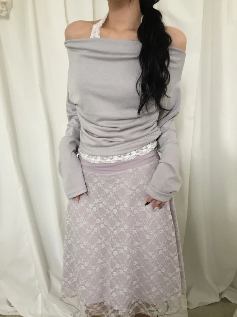 Lace Halter Layered T
