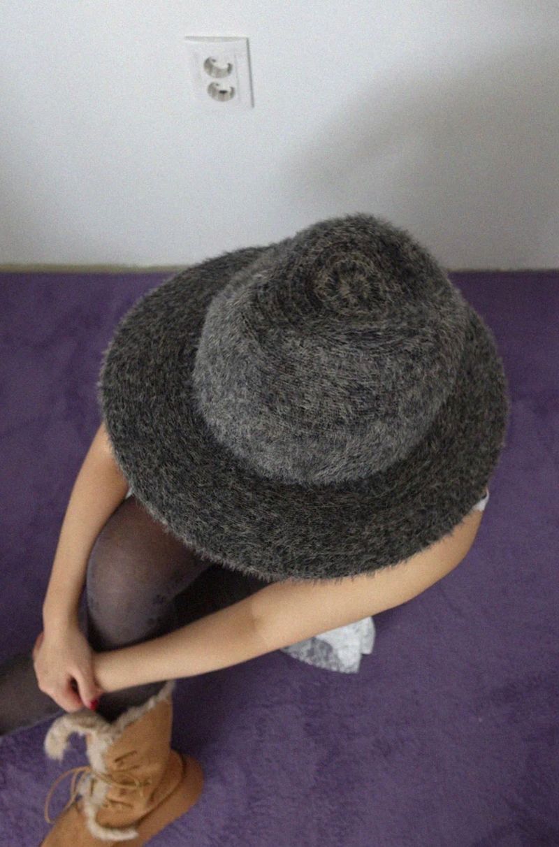 ANGORA COW HAT (3COLORS!)