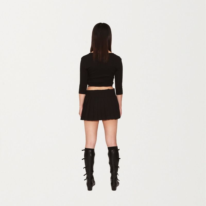 Avant 2-way wrap pleated skirt 001