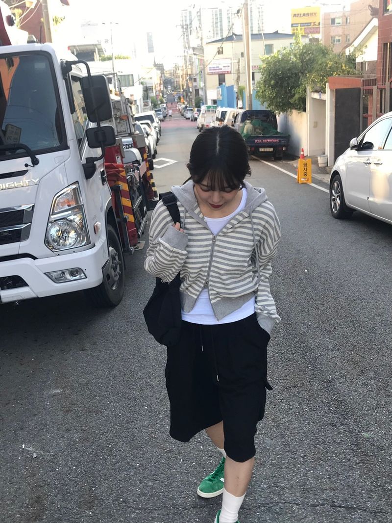 Camila stripe zip up