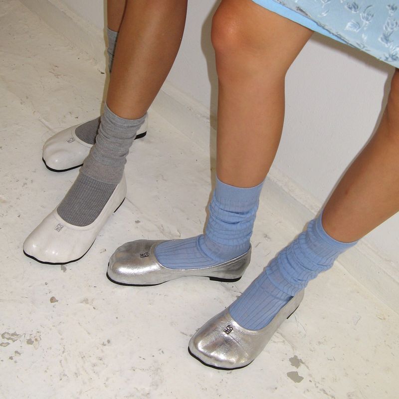 Toe 0029-1. Flat Shoes (Cracked Type) - 2colors