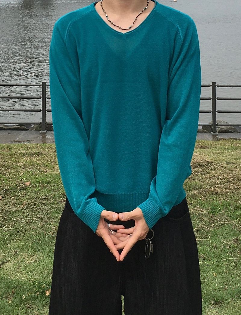 SSROOM（エスエスルーム）の「Lenny Summer Linen V-neck Knitwear 4C（Tops）」
