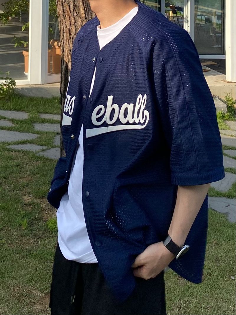 base ball Mesh short sleeves 3C