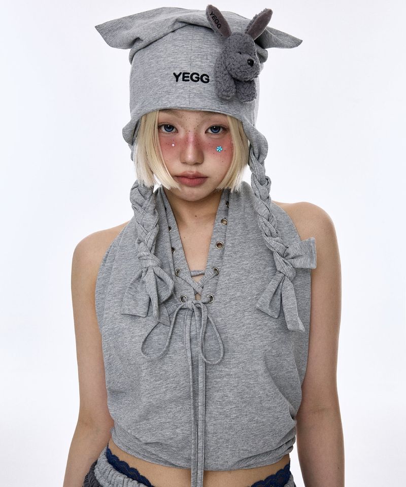 YEGG(イエグ)の「アイレット ノースリーブ グレー(トップス)」
