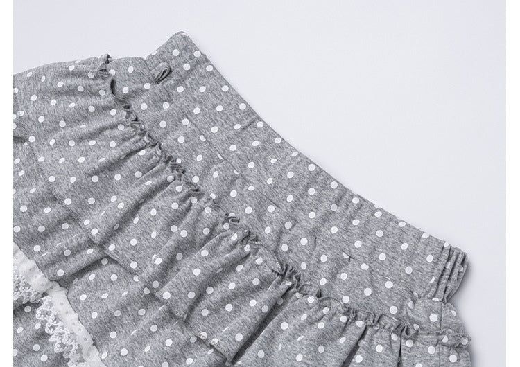 Aveline Dot Lace Tiered Skirt