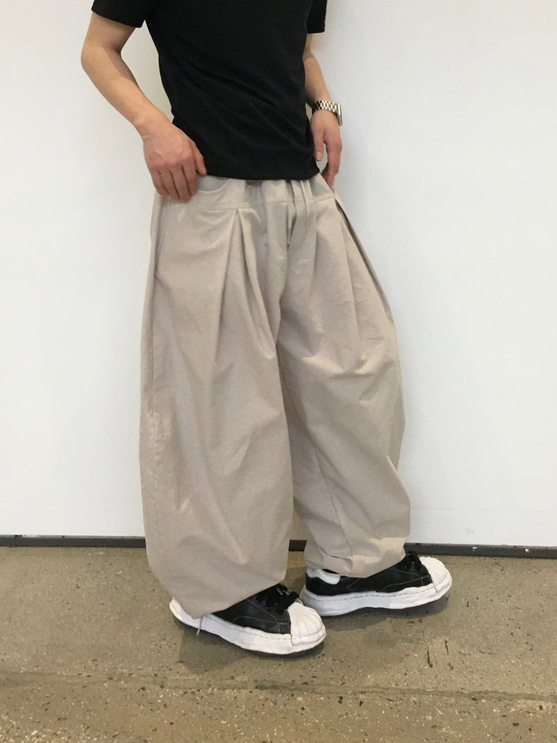 Mier Linen Cut-out Wide Pants 4C