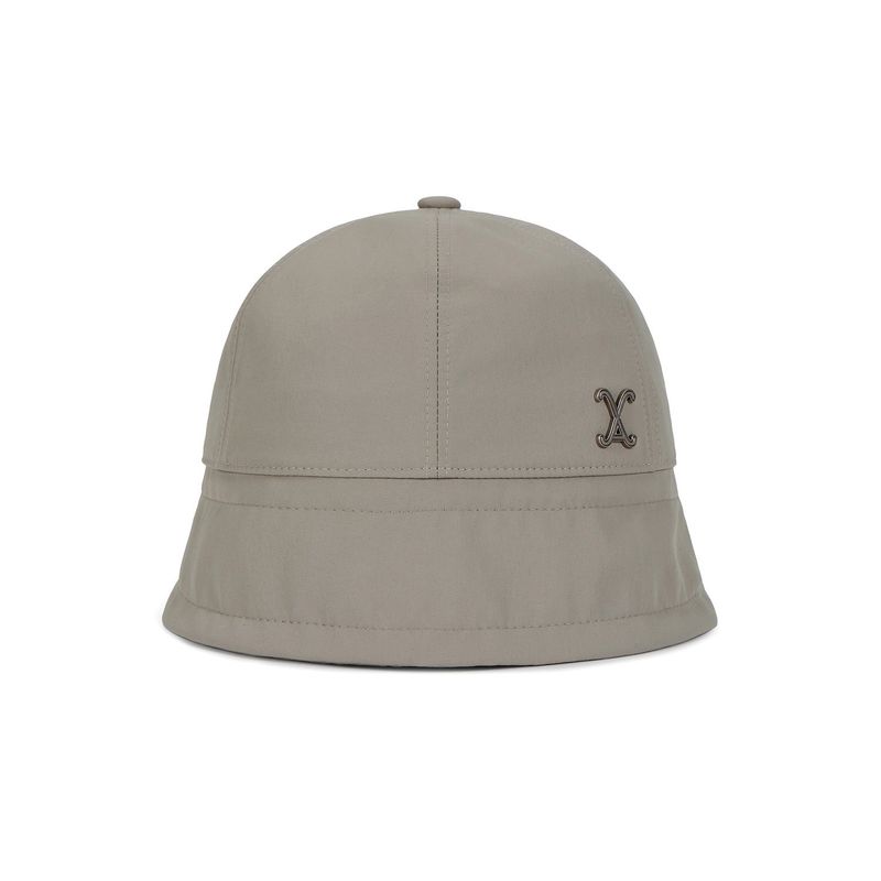 VA Curved Stud Nylon Bonnet Hat / Warmtaupe