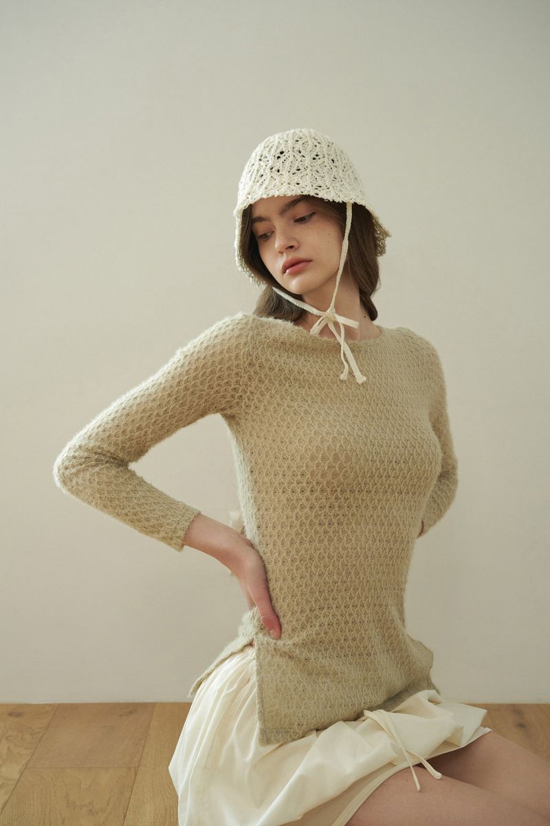 IDA bucket hat_ivory