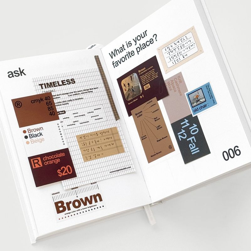 oab tone pack brown / scrap sticker set