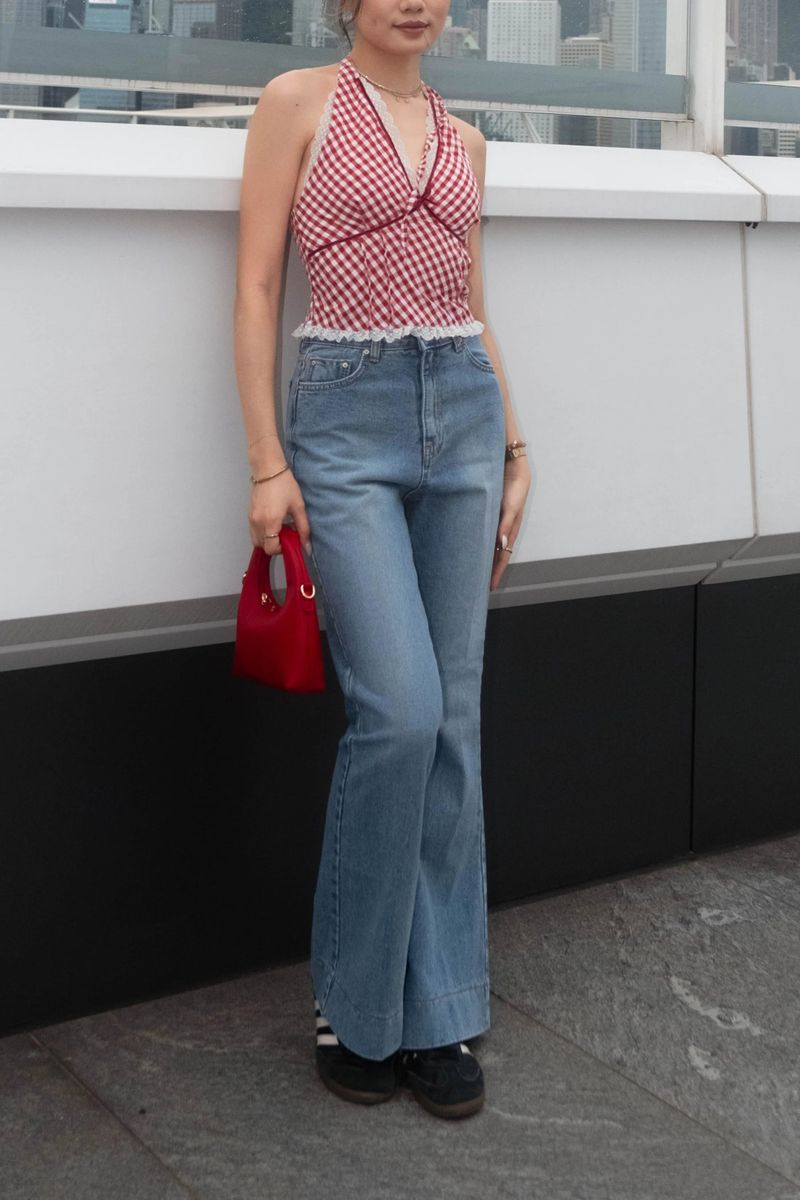 Picnic Checked Backless Top - 2 colours