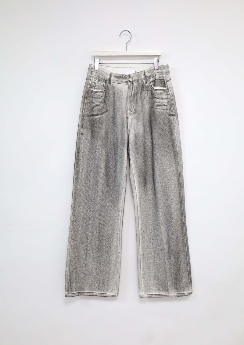 Black Spray Coated Jeans