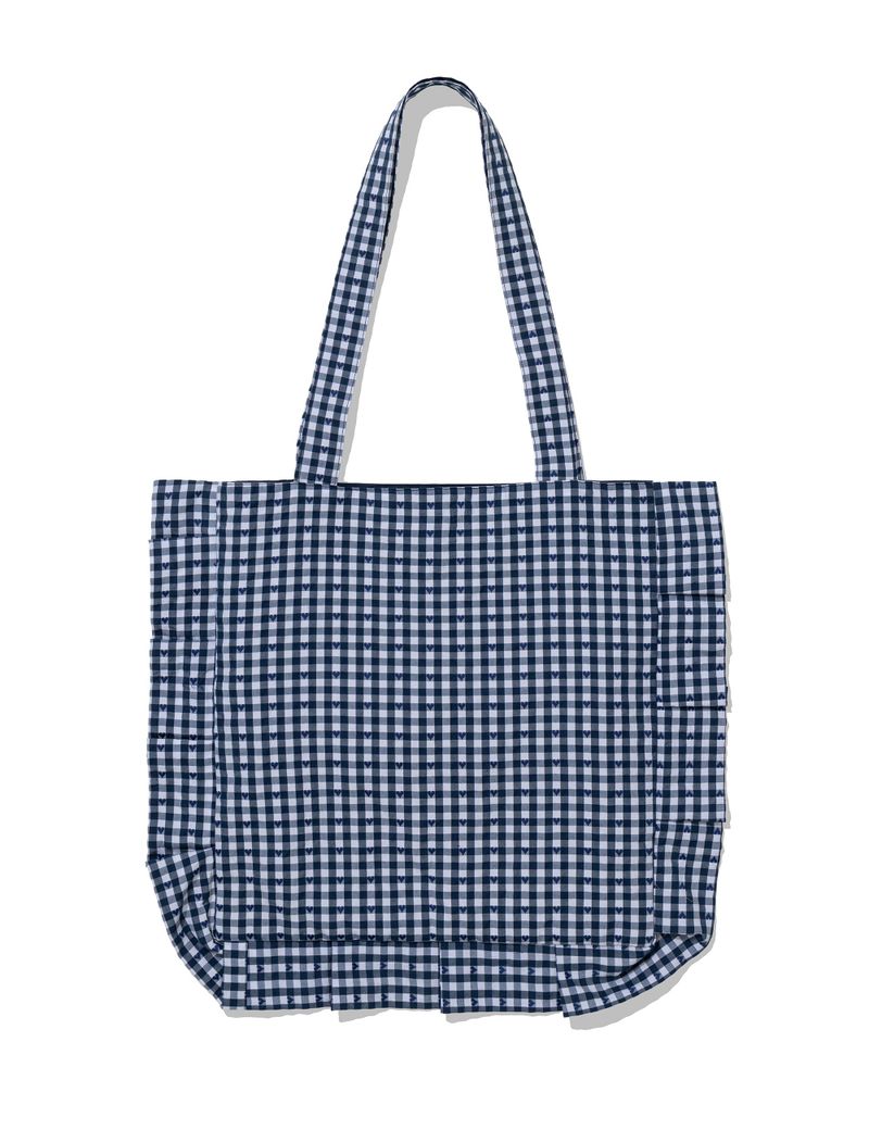 RIBBON ECO BAG(NAVY)