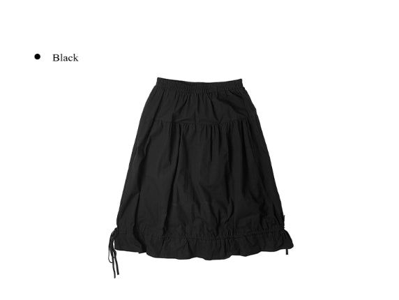 Iseo Strap Flare Banding Long Skirt