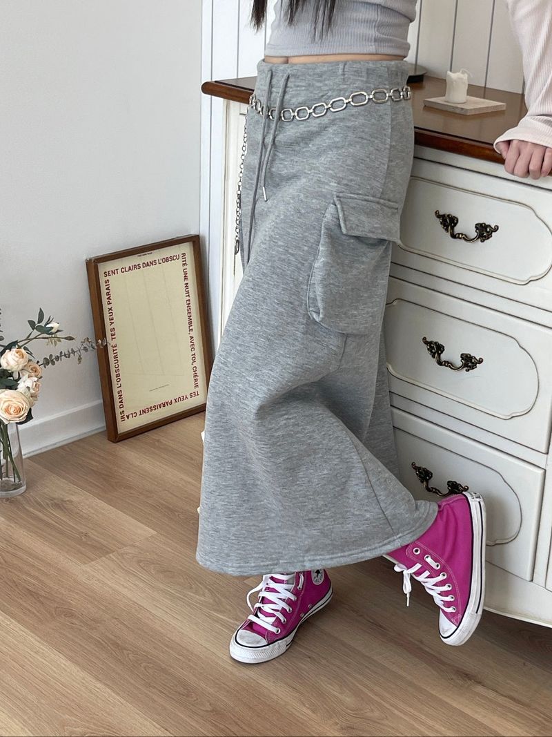 Cargoporket long skirt