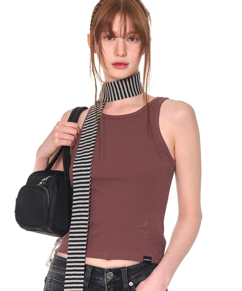 ZIZEMUSEUM(ジゼミュージアム)の「STRIPE MUFFLER (GRAY)(Fashion Accessories)」