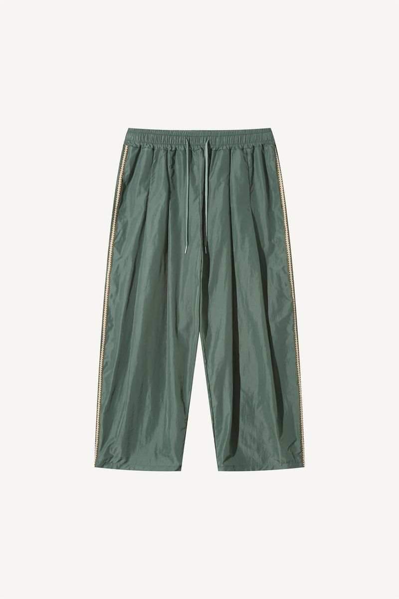 Side ethnic nylon pants