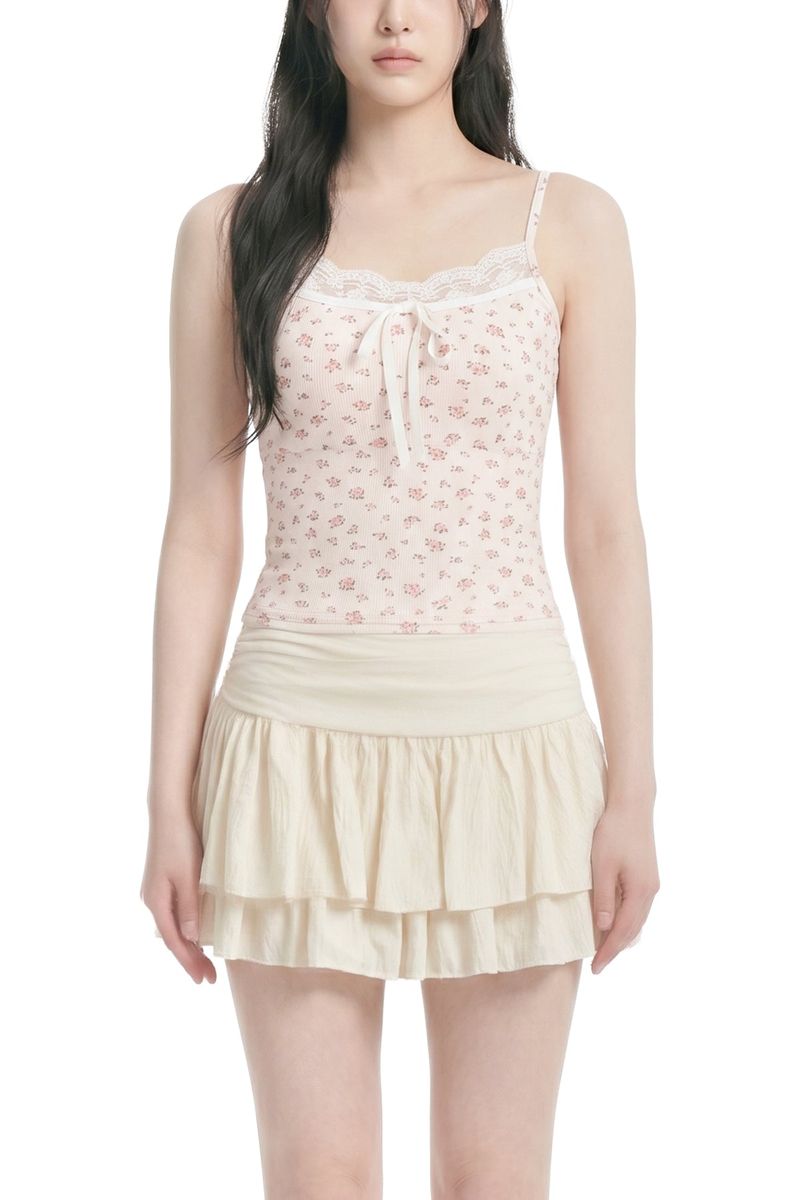 Elva Lace Ribbon Cami Top