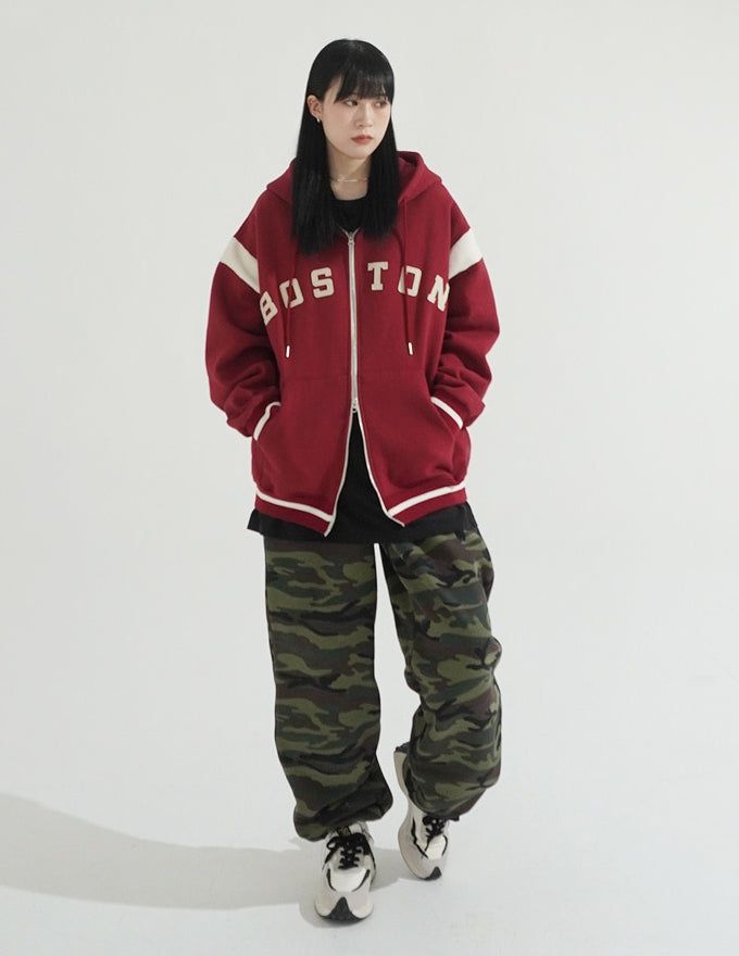 Camouflage Wide String Pants