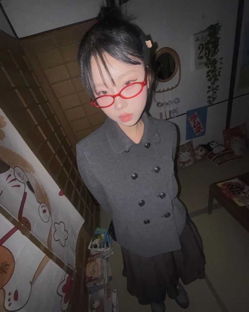 (2color) Classic Wool-Like Short Jacket