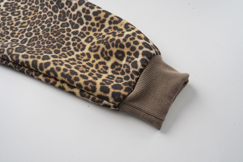Milan Leopard Hoodie Zip-up