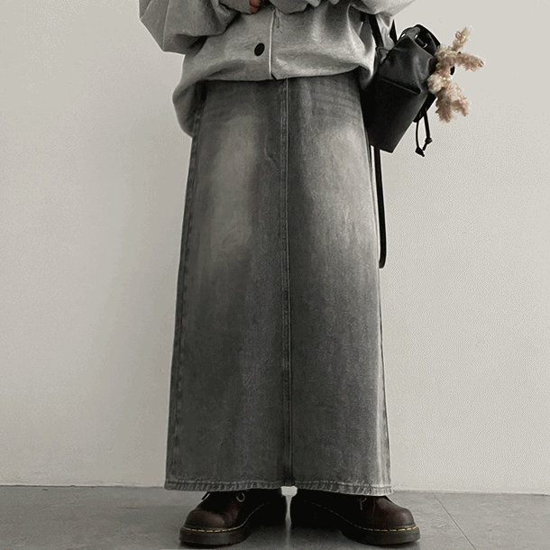 hijjoo（ハイチュー）の「[High quality!] Lofe washing denim long skirt（Skirts）」
