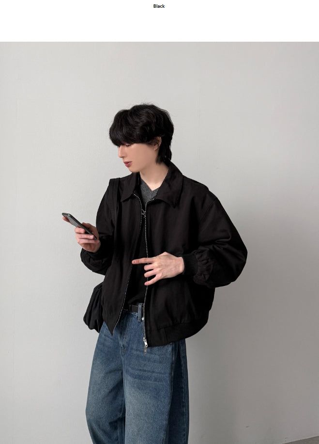 Slove Cotton Crop Jacket