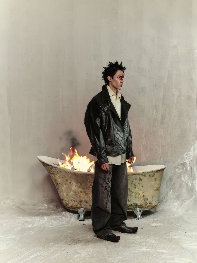 UNISEX - STUART - REAL LEATHER JACKET