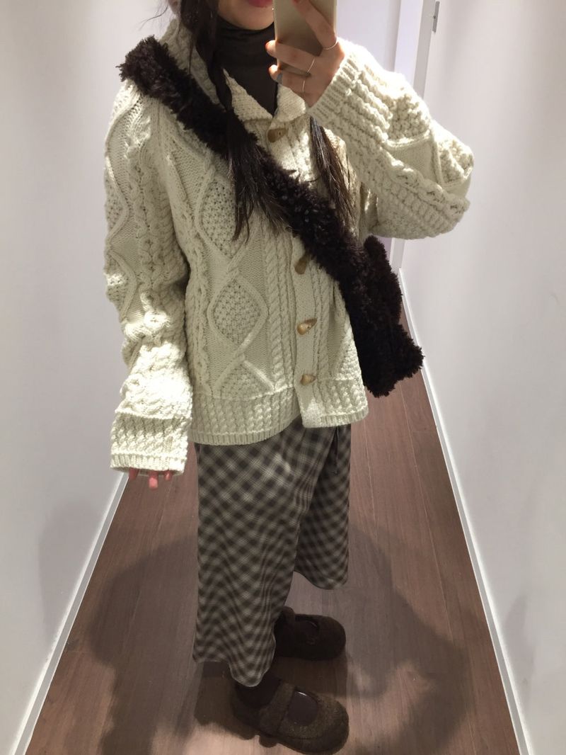Twist Duffle Knit Cardigan (1color)