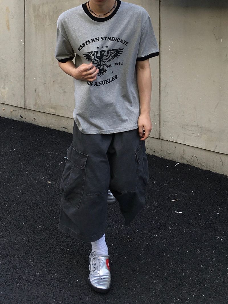 Niff Washed Wide Bermuda Pants 3C