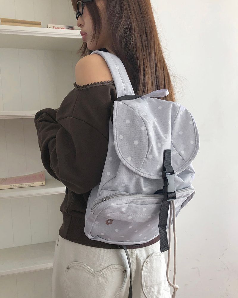 Peaner Dot Star Pocket Mini Backpack