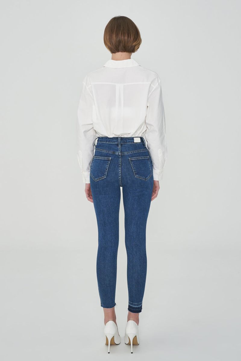 DARK BLUE SKINNY JEAN[6868]