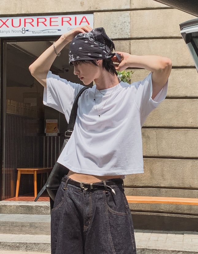 2PLAN（ツープラン）の「フルーヴベーシッククロップショートスリーブTシャツ（トップス）」