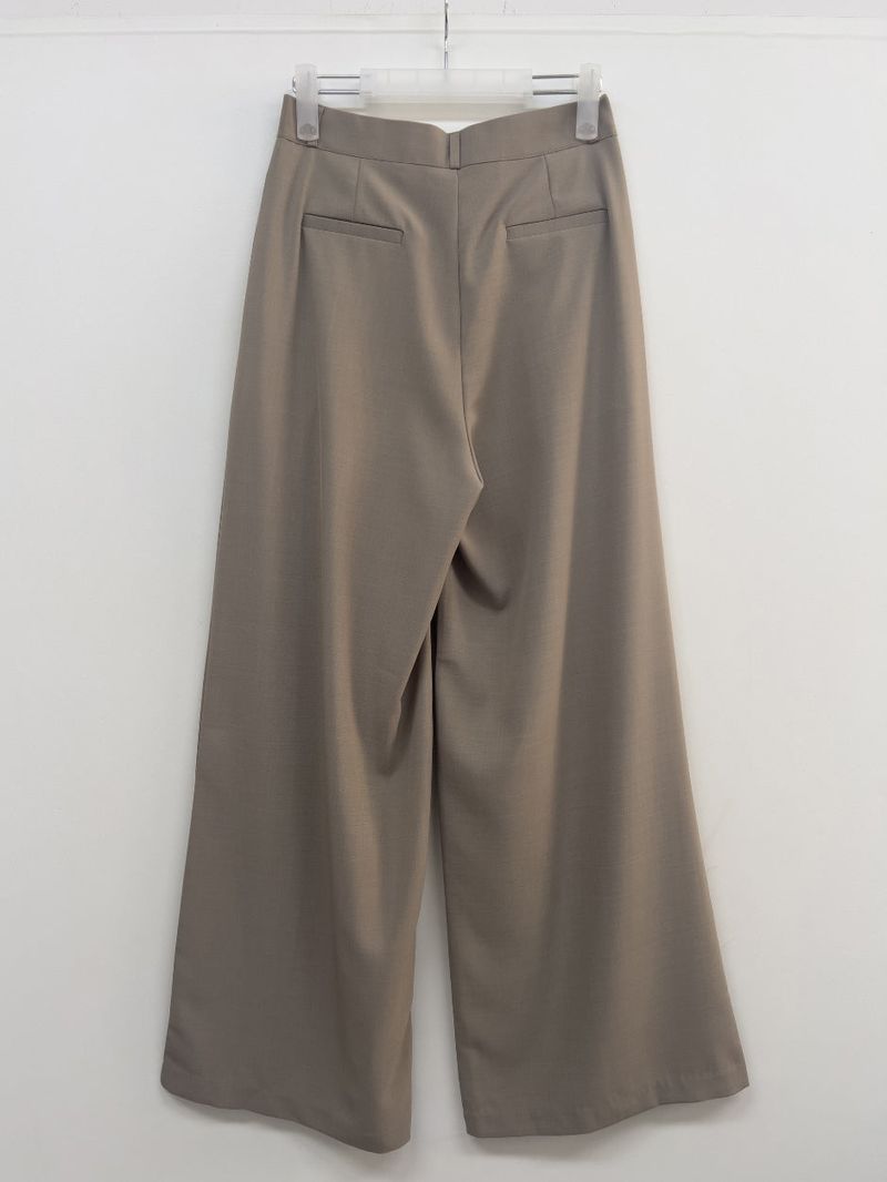 [Summer ver.] Tie Two Tuck Long Wide Slacks