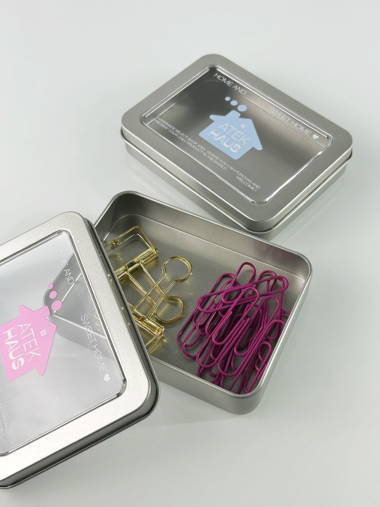 House Silver Mini Tin Case(Blue)