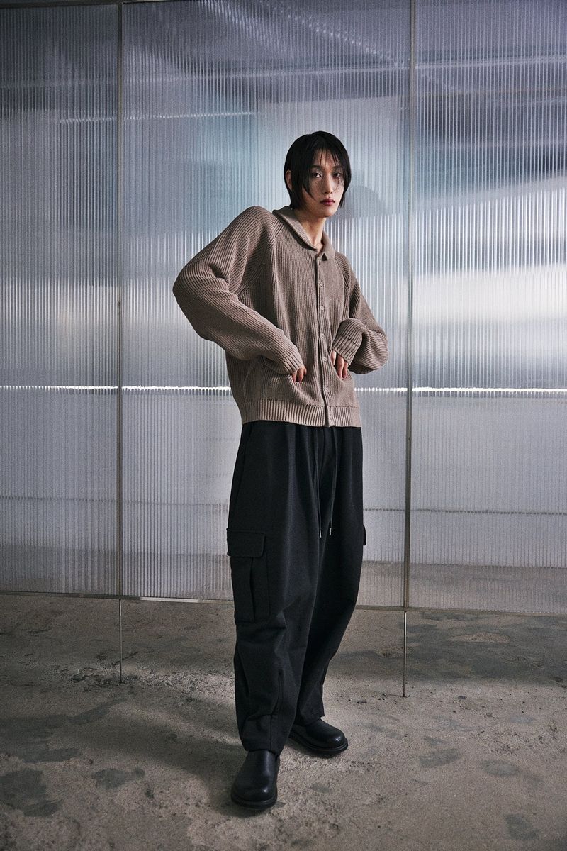 H-T CARGO BALLOON SWEAT PANTS (Black)