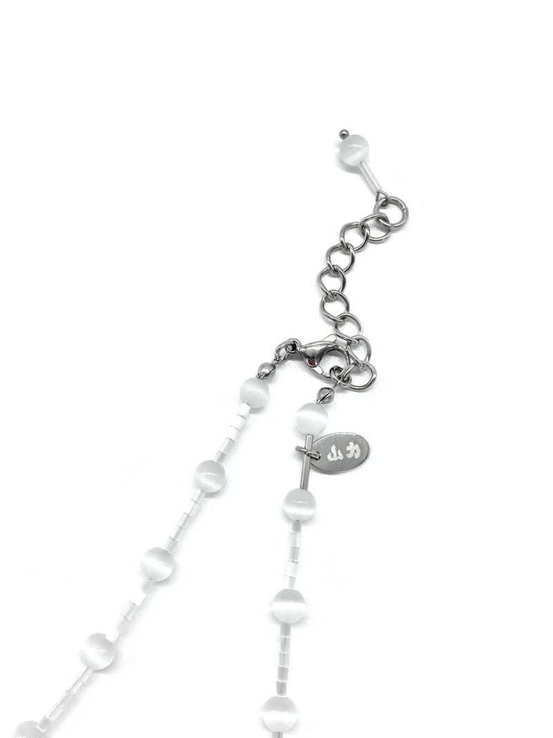 catseye necklace (white)